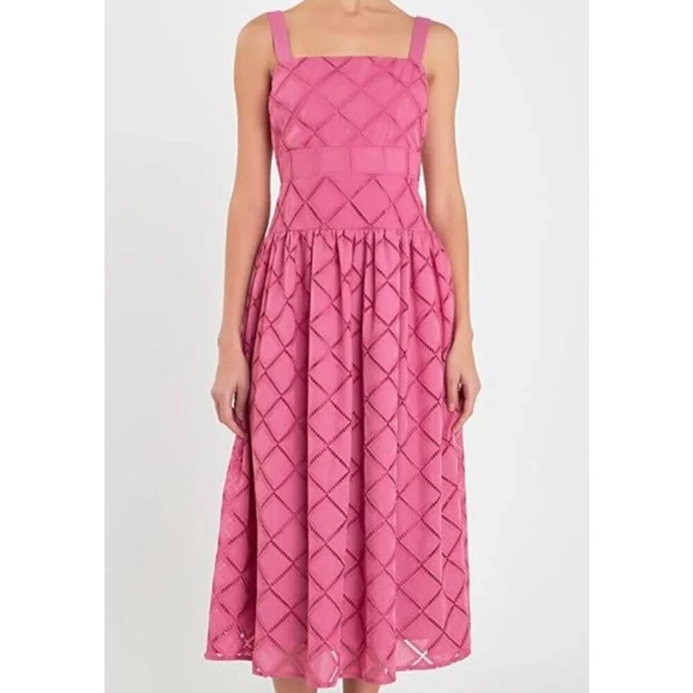 English Factory Eyelet Midi Dress, Size S